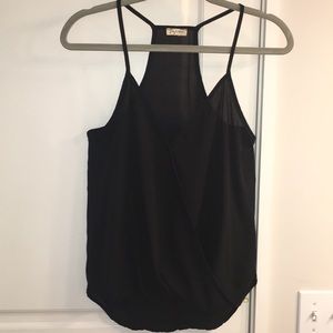 Black flowy tank top
